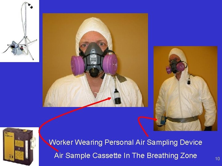 Worker Wearing Personal Air Sampling Device Air Sample Cassette In The Breathing Zone 10