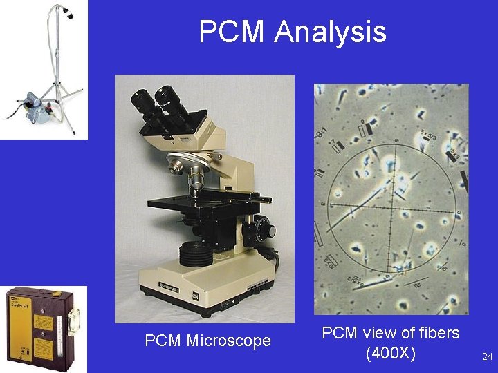 PCM Analysis PCM Microscope PCM view of fibers (400 X) 24 