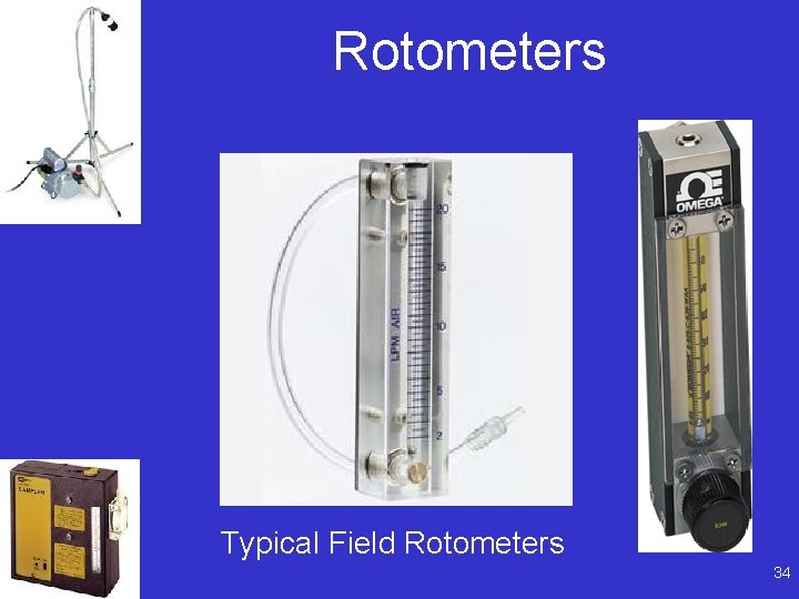 Rotometers Typical Field Rotometers 34 