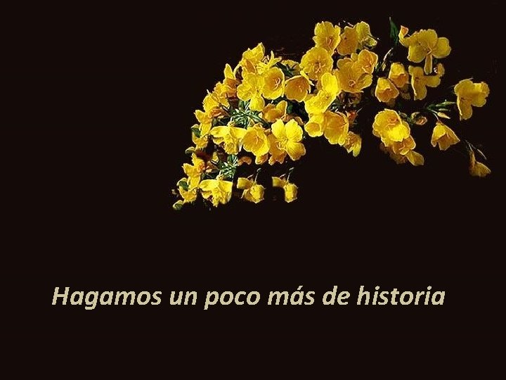 Hagamos un poco más de historia 