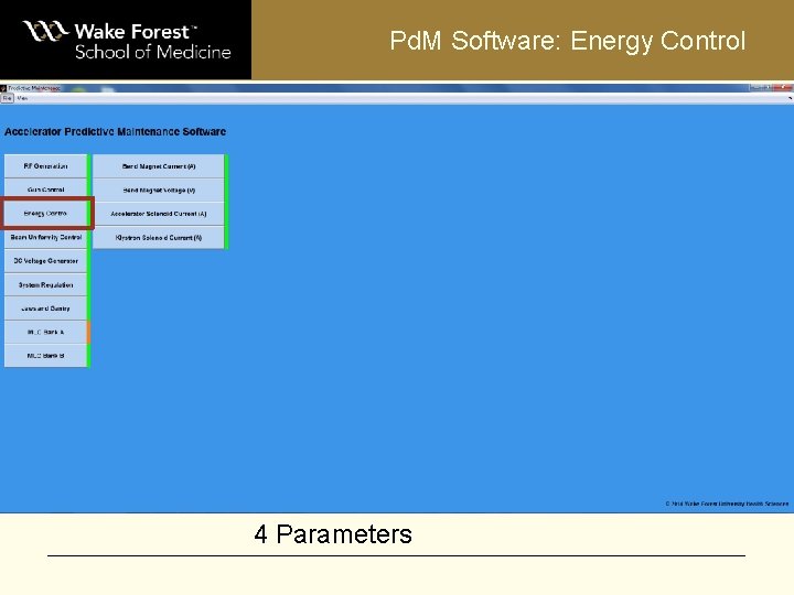 Pd. M Software: Energy Control 4 Parameters 