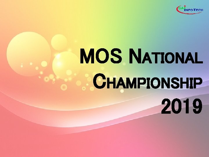 MOS NATIONAL CHAMPIONSHIP 2019 