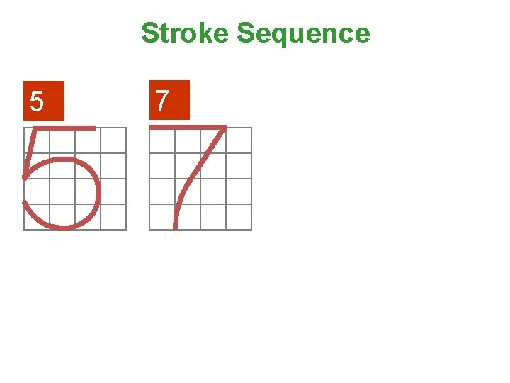 Stroke Sequence 5 7 