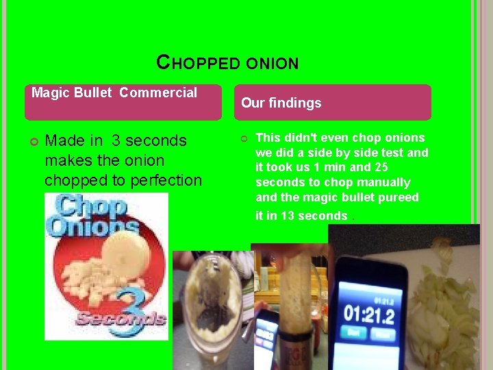 CHOPPED ONION Magic Bullet Commercial Made in 3 seconds makes the onion chopped to