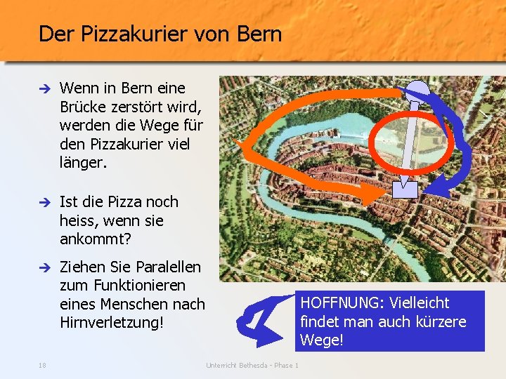 Der Pizzakurier von Bern è Wenn in Bern eine Brücke zerstört wird, werden die