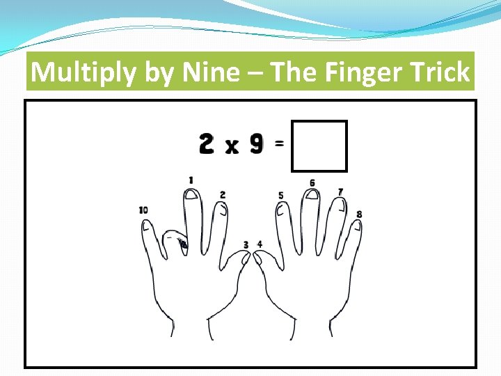 Multiply by Nine – The Finger Trick 