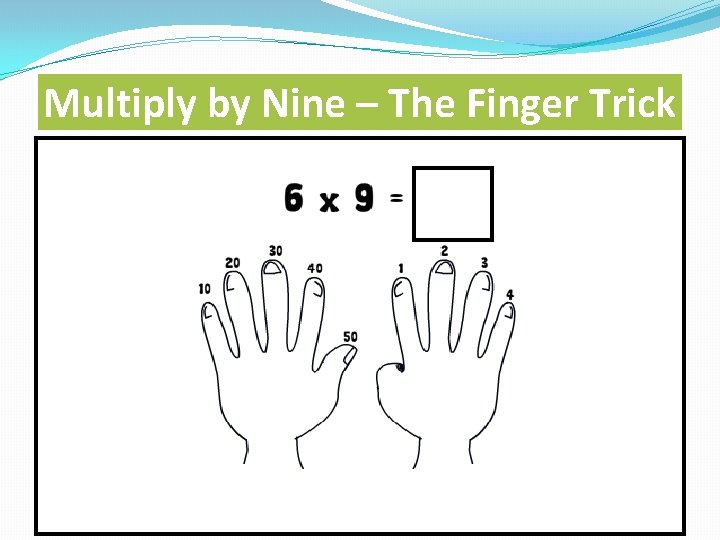 Multiply by Nine – The Finger Trick 