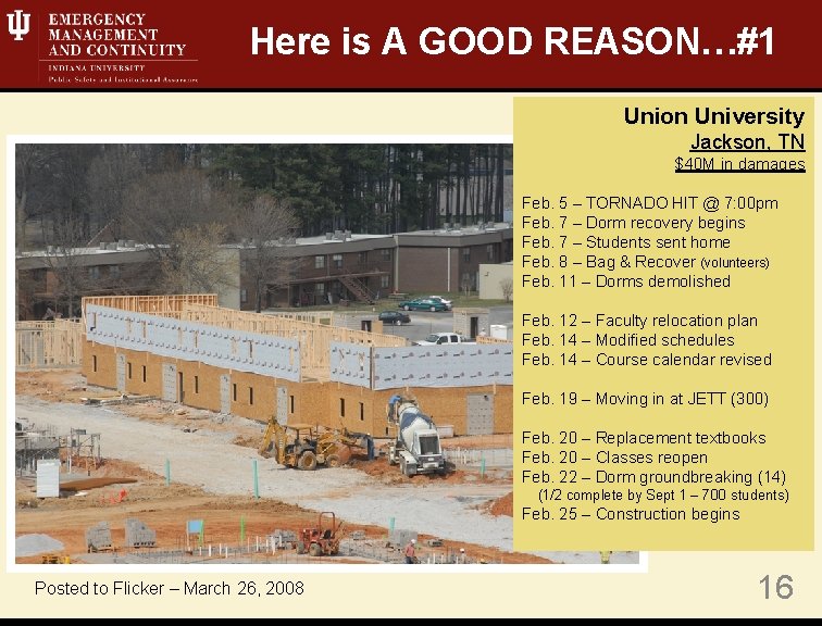 Here is A GOOD REASON…#1 Union University Jackson, TN $40 M in damages Feb.