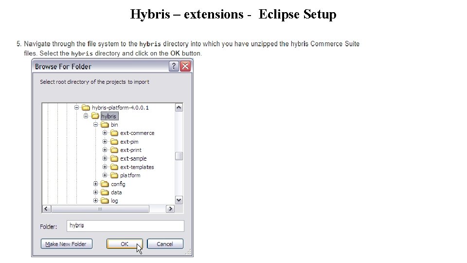 Hybris – extensions - Eclipse Setup 