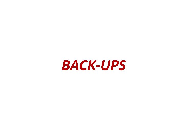 BACK-UPS 