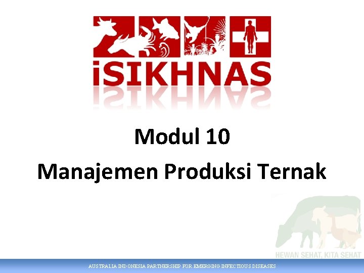 Modul 10 Manajemen Produksi Ternak AUSTRALIA INDONESIA PARTNERSHIP FOR EMERGING INFECTIOUS DISEASES 