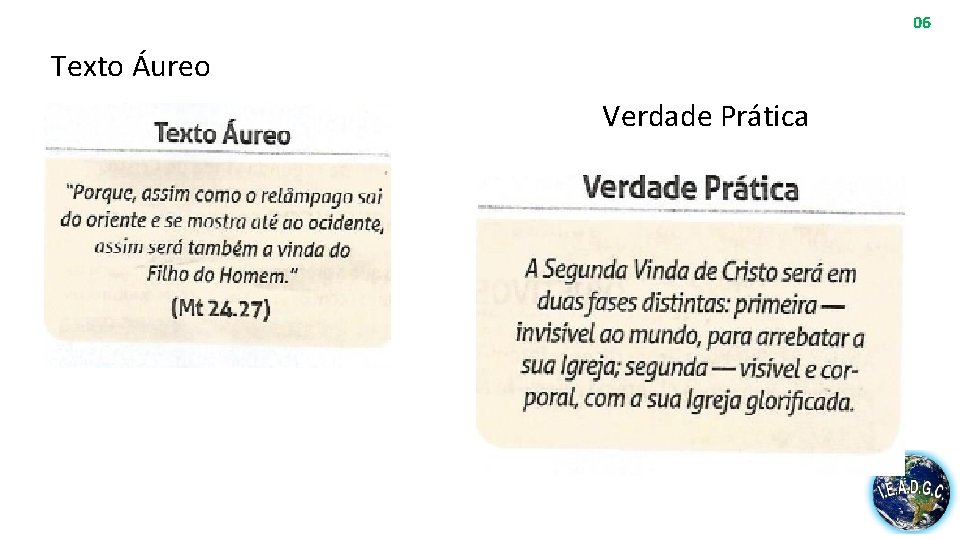 06 Texto Áureo Verdade Prática 