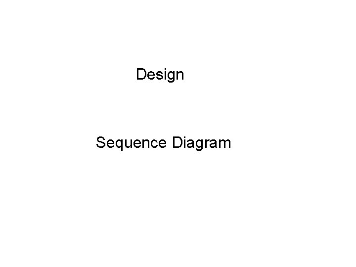  Design Sequence Diagram 