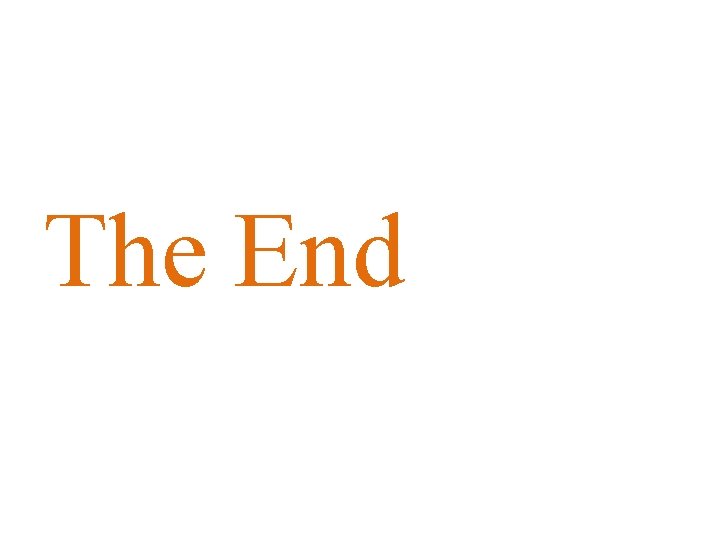 The End 