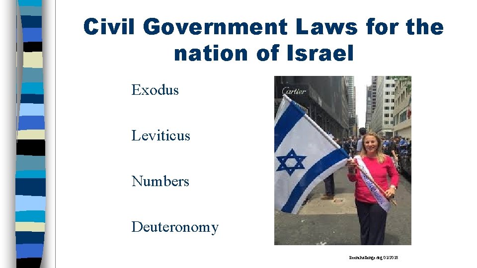 Civil Government Laws for the nation of Israel Exodus Leviticus Numbers Deuteronomy Iteenchallenge. org