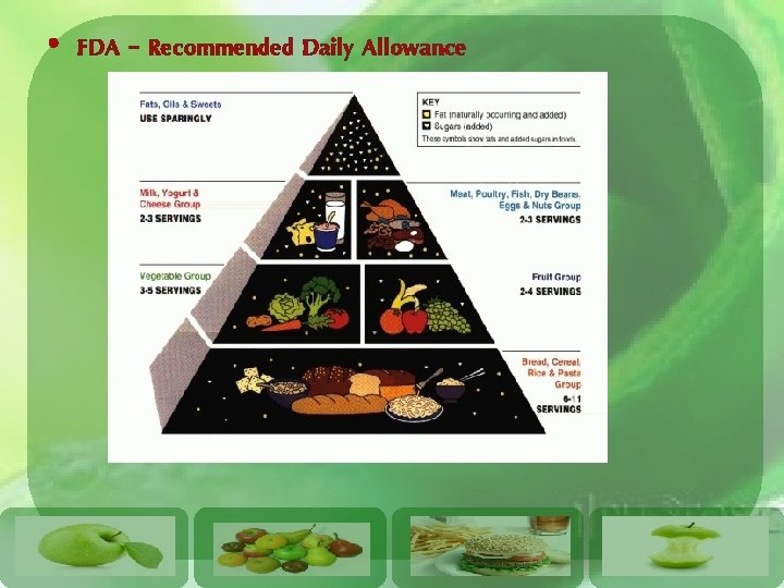  • FDA – Recommended Daily Allowance 