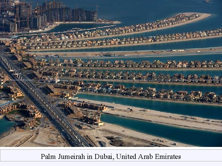 Palm Jumeirah in Dubai, United Arab Emirates 