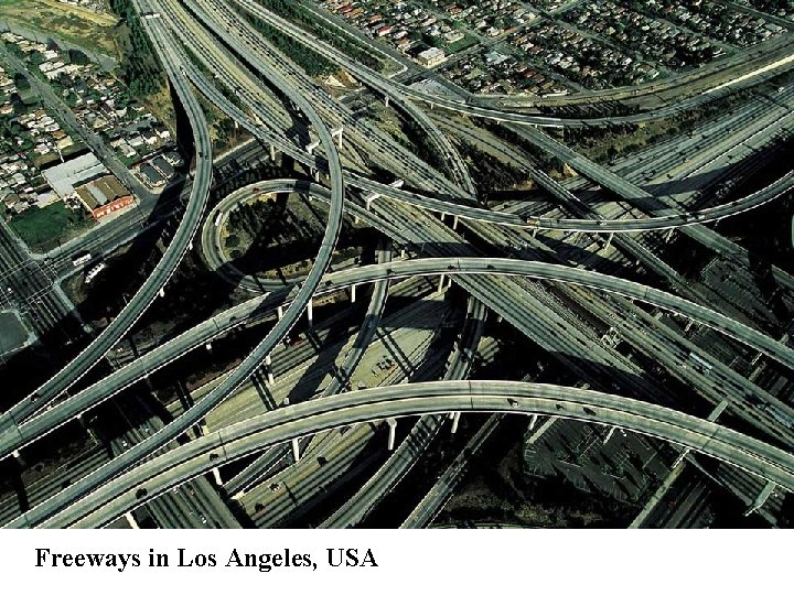 Freeways in Los Angeles, USA 