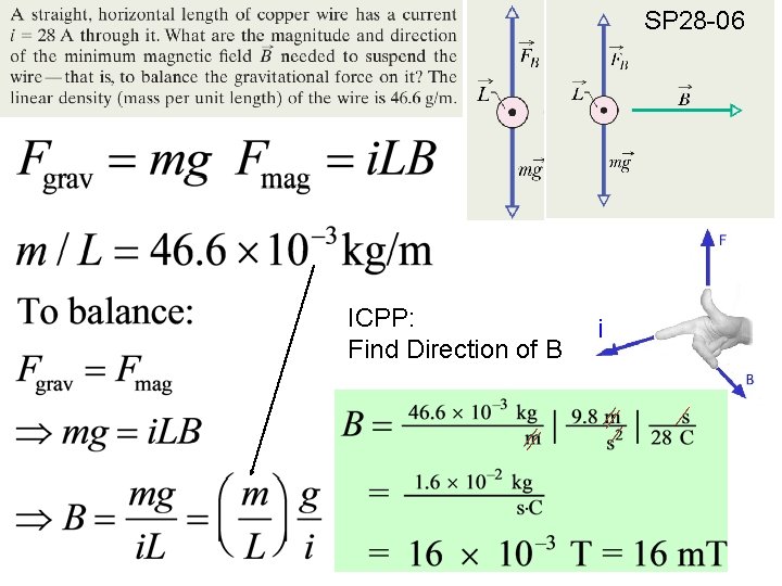 SP 28 -06 ICPP: Find Direction of B i 