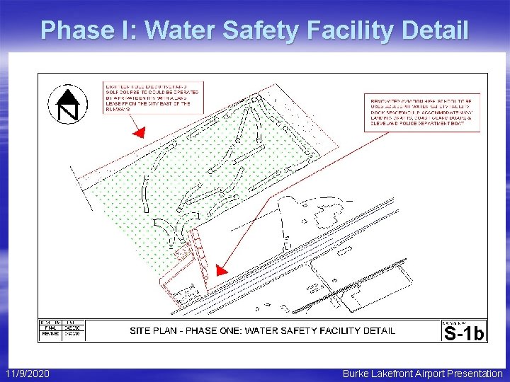 Phase I: Water Safety Facility Detail 11/9/2020 Burke Lakefront Airport Presentation 