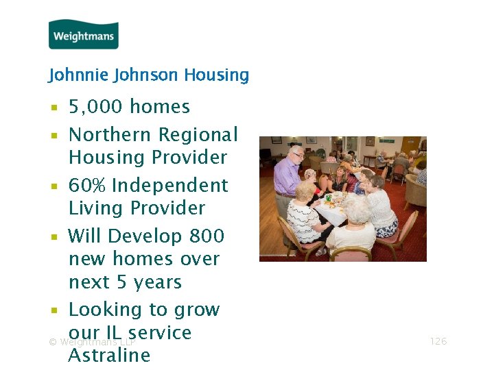 Johnnie Johnson Housing ▪ 5, 000 homes ▪ Northern Regional Housing Provider ▪ 60%