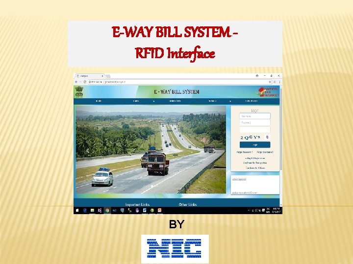 E-WAY BILL SYSTEM RFID Interface BY 