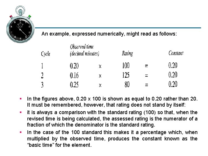 An example, expressed numerically, might read as follows: § § § In the figures