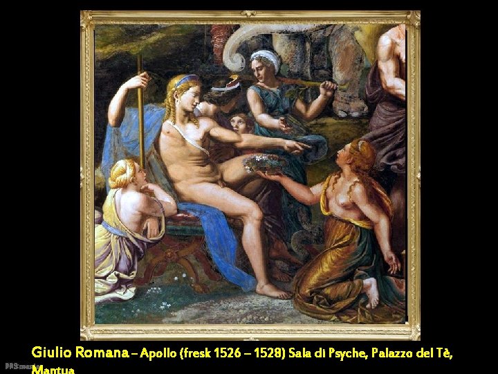 Giulio Romana – Apollo (fresk 1526 – 1528) Sala di Psyche, Palazzo del Tè,