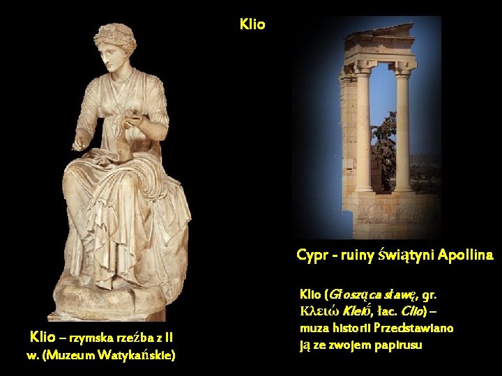 Klio Cypr - ruiny świątyni Apollina Klio – rzymska kopia z II w, Klio
