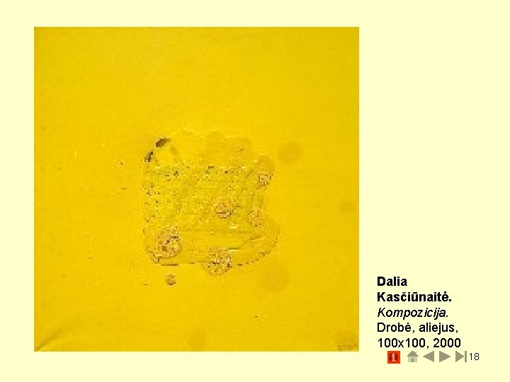 Dalia Kasčiūnaitė. Kompozicija. Drobė, aliejus, 100 x 100, 2000 18 