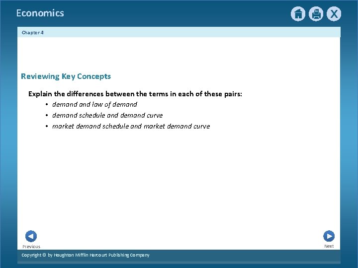 Economics Chapter 4 Reviewing Key Concepts Explain the differences between the terms in each Economics Chapter 4 Reviewing Key Concepts Explain the differences between the terms in each
