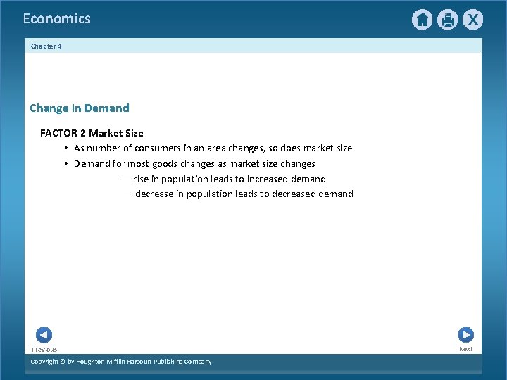 Economics Chapter 4 Change in Demand FACTOR 2 Market Size • As number of Economics Chapter 4 Change in Demand FACTOR 2 Market Size • As number of