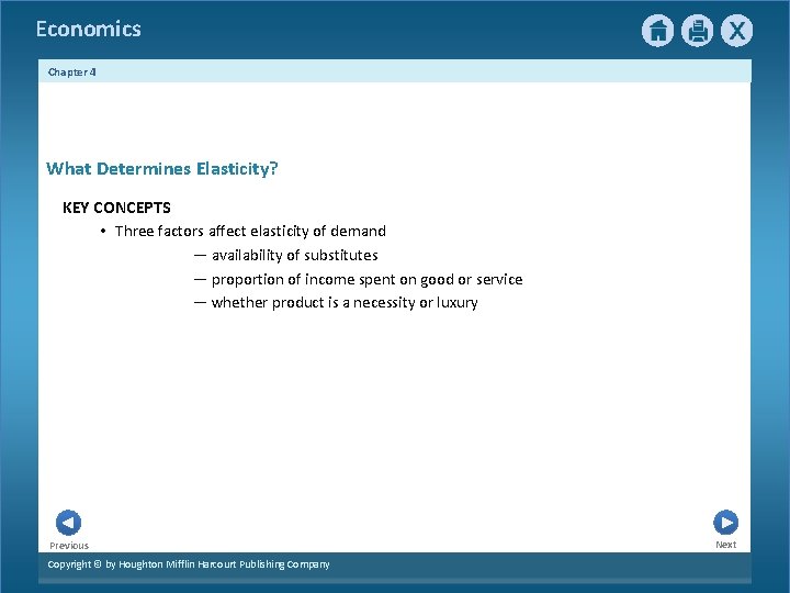 Economics Chapter 4 What Determines Elasticity? KEY CONCEPTS • Three factors affect elasticity of Economics Chapter 4 What Determines Elasticity? KEY CONCEPTS • Three factors affect elasticity of