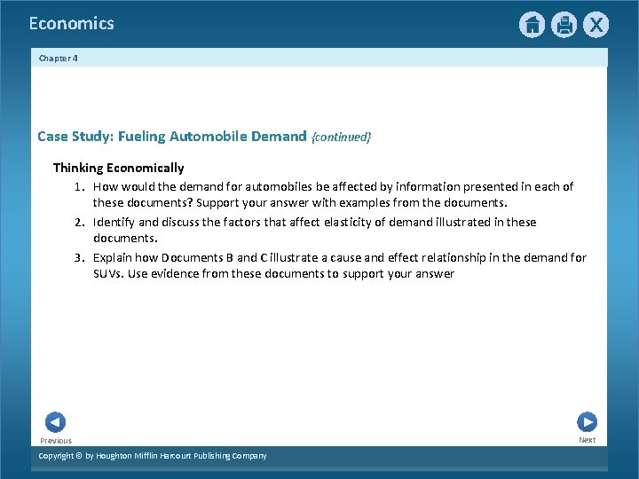 Economics Chapter 4 Case Study: Fueling Automobile Demand {continued} Thinking Economically 1. How would Economics Chapter 4 Case Study: Fueling Automobile Demand {continued} Thinking Economically 1. How would