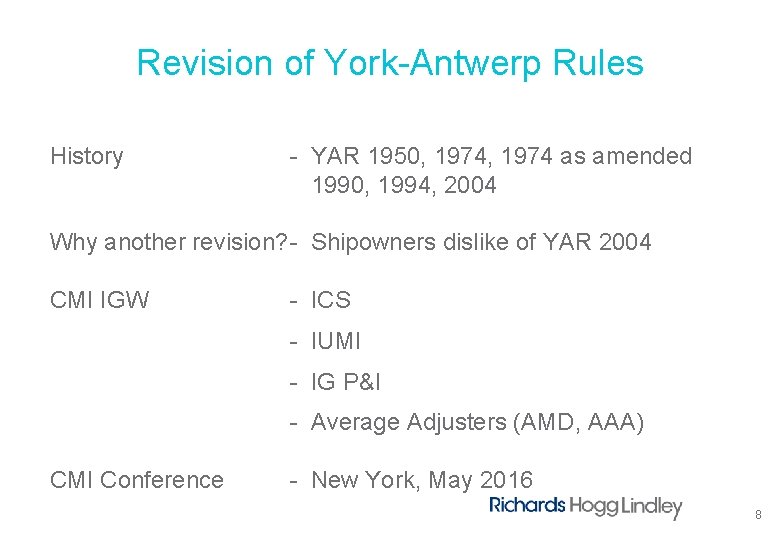 Presentation to members of the Hong Kong Shipowners