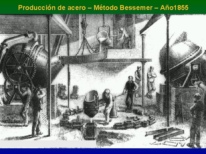 Producción de acero – Método Bessemer – Año 1855 