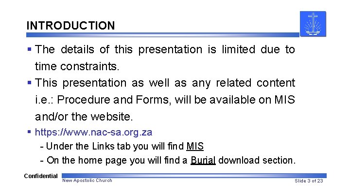 INTRODUCTION § The details of this presentation is limited due to time constraints. § INTRODUCTION § The details of this presentation is limited due to time constraints. §
