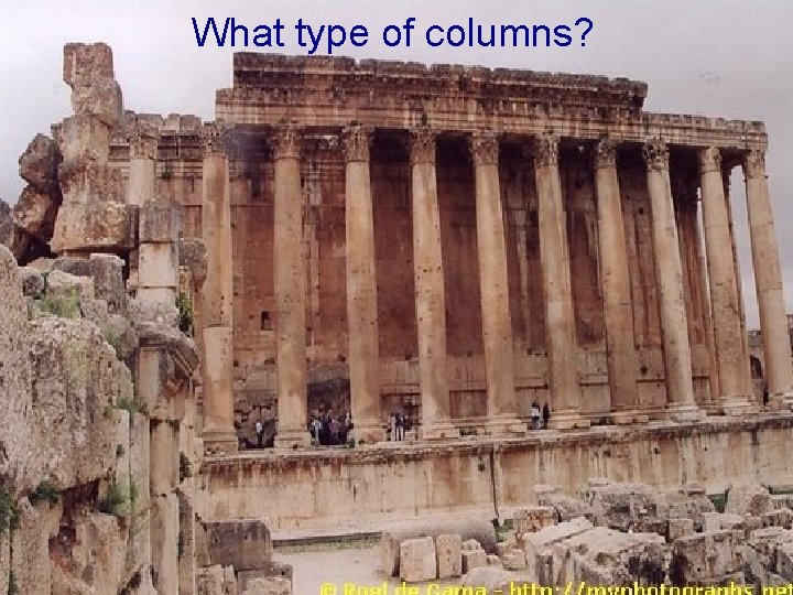 What type of columns? 