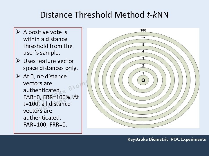 Distance Threshold Method t-k. NN Ø A positive vote is within a distance threshold