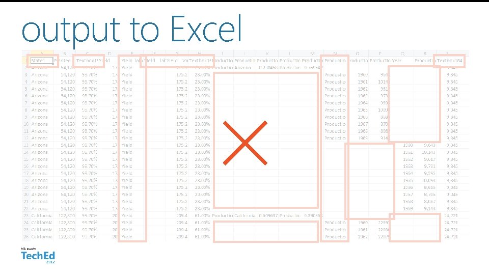 output to Excel Microsoft 