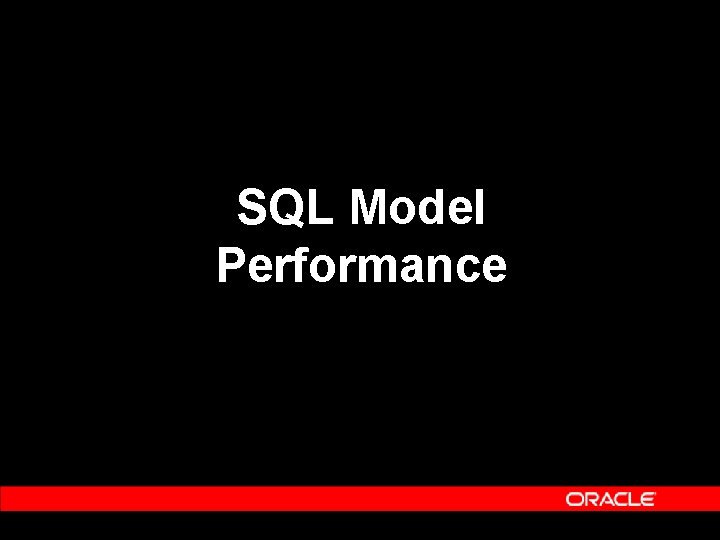 SQL Model Performance 