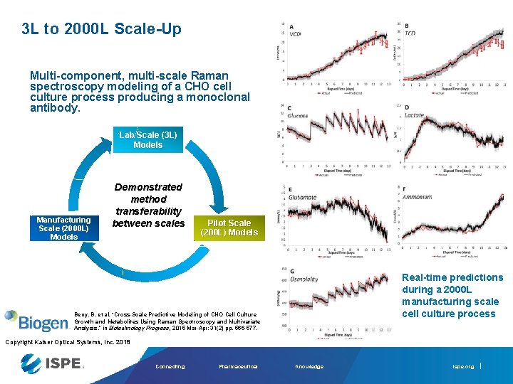 3 L to 2000 L Scale-Up Multi-component, multi-scale Raman spectroscopy modeling of a CHO