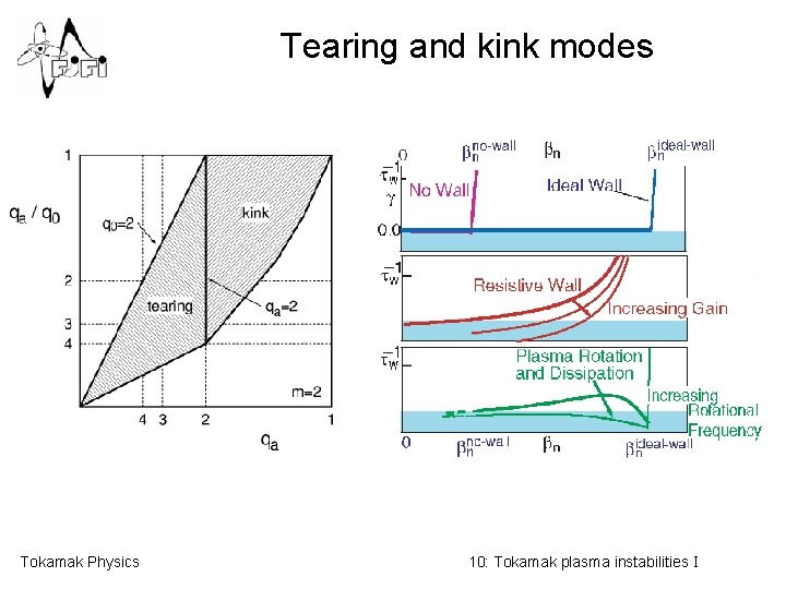 Tearing and kink modes Tokamak Physics 10: Tokamak plasma instabilities I 