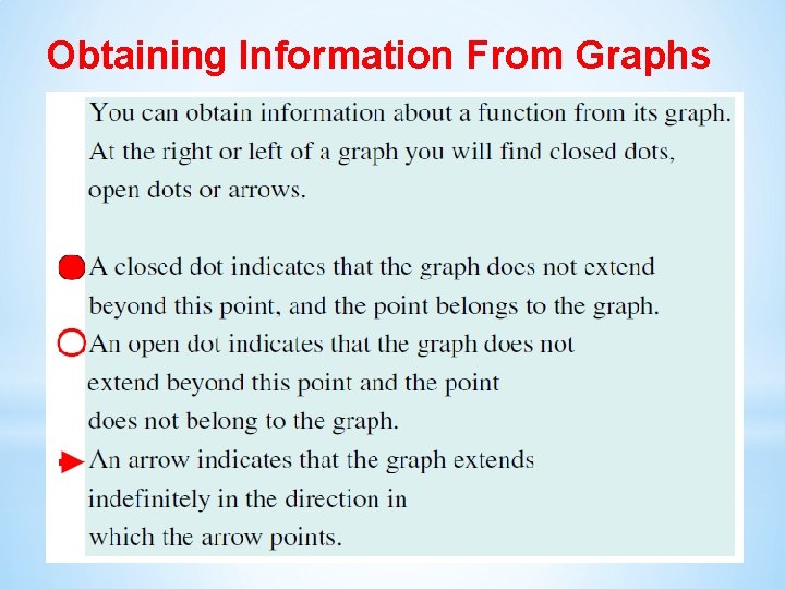 Obtaining Information From Graphs 