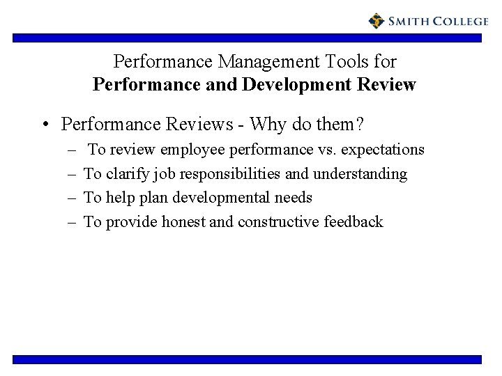 Performance Management Tools for Performance and Development Review • Performance Reviews - Why do