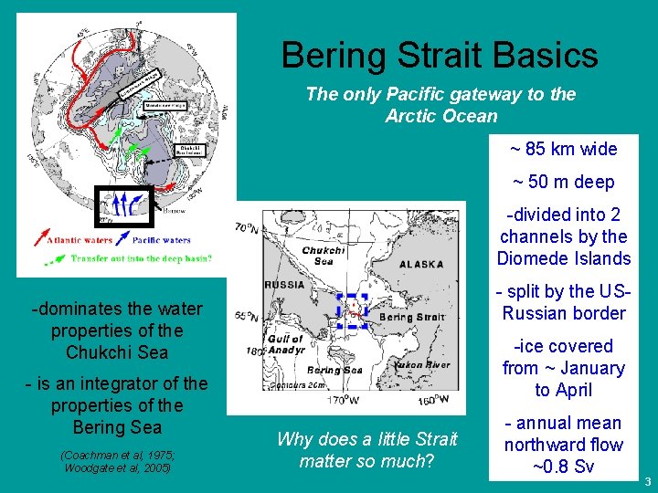 Bering Strait Pacific Gateway to the Arctic Ocean