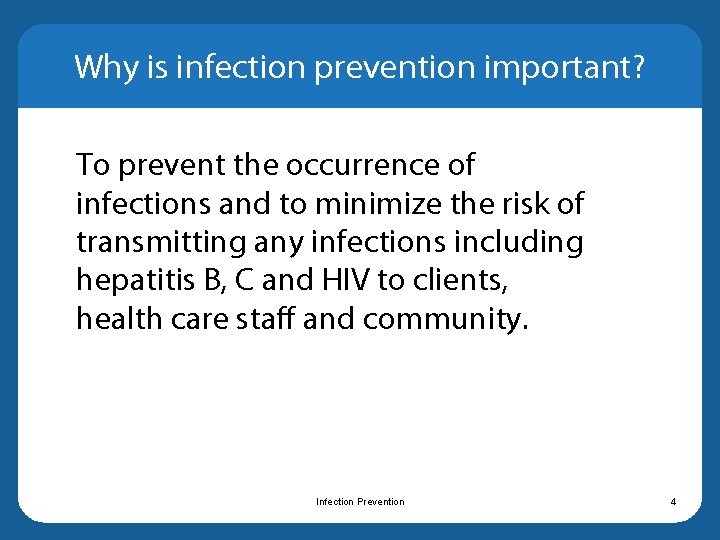 SBA Presentation 1 b Infection Prevention Maternal Health