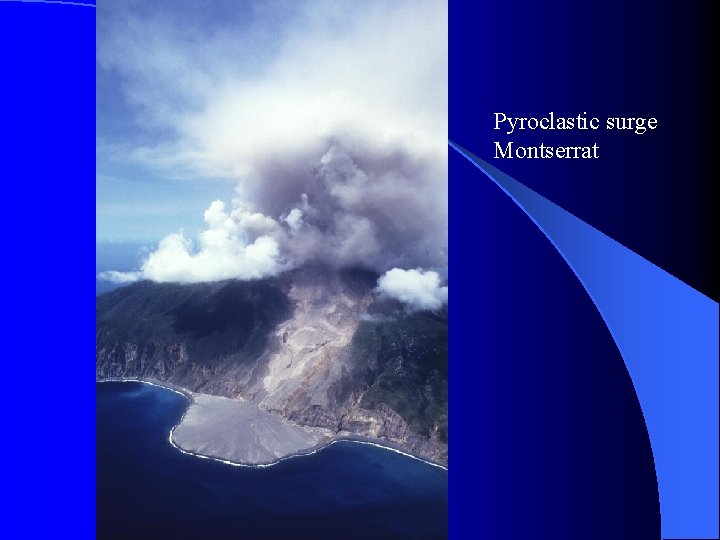 Pyroclastic surge Montserrat 