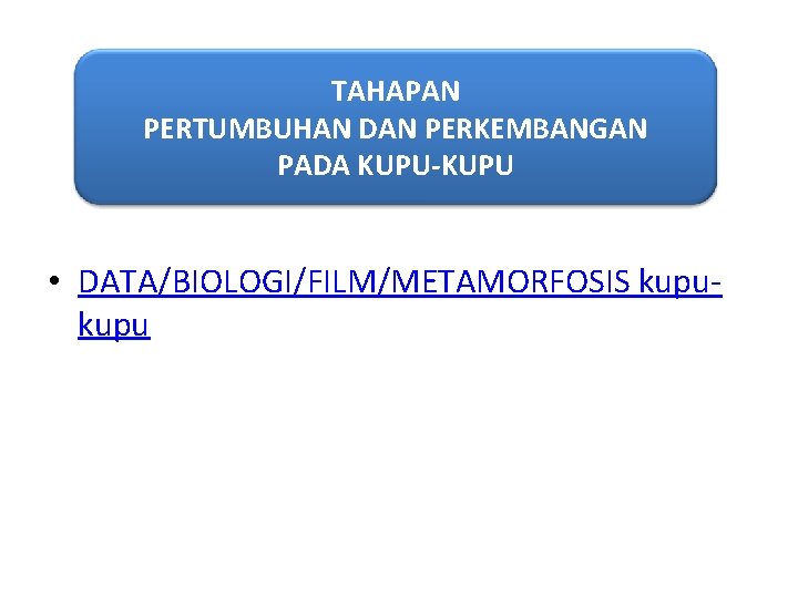 TAHAPAN PERTUMBUHAN DAN PERKEMBANGAN PADA KUPU-KUPU • DATA/BIOLOGI/FILM/METAMORFOSIS kupu 