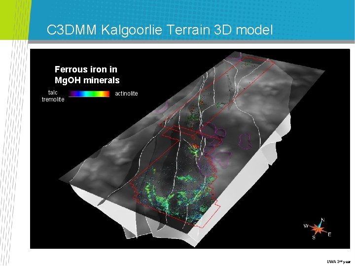 C 3 DMM Kalgoorlie Terrain 3 D model Geoscience Australia’s Ferrous iron in pmd*CRC